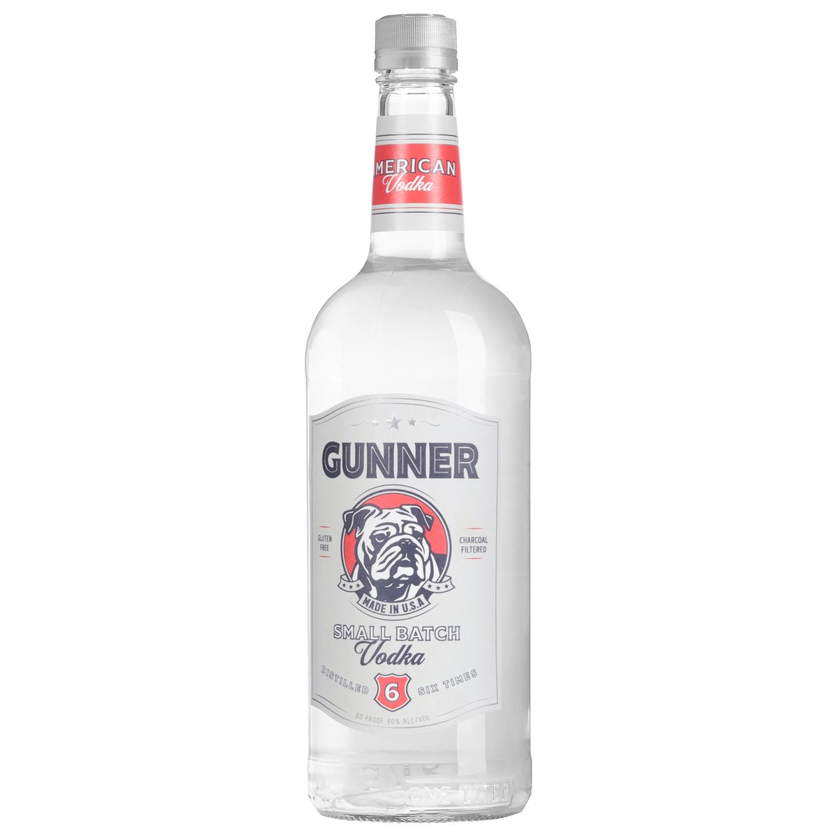 slide 4 of 4, Gunner Vodka Liter, 1 liter