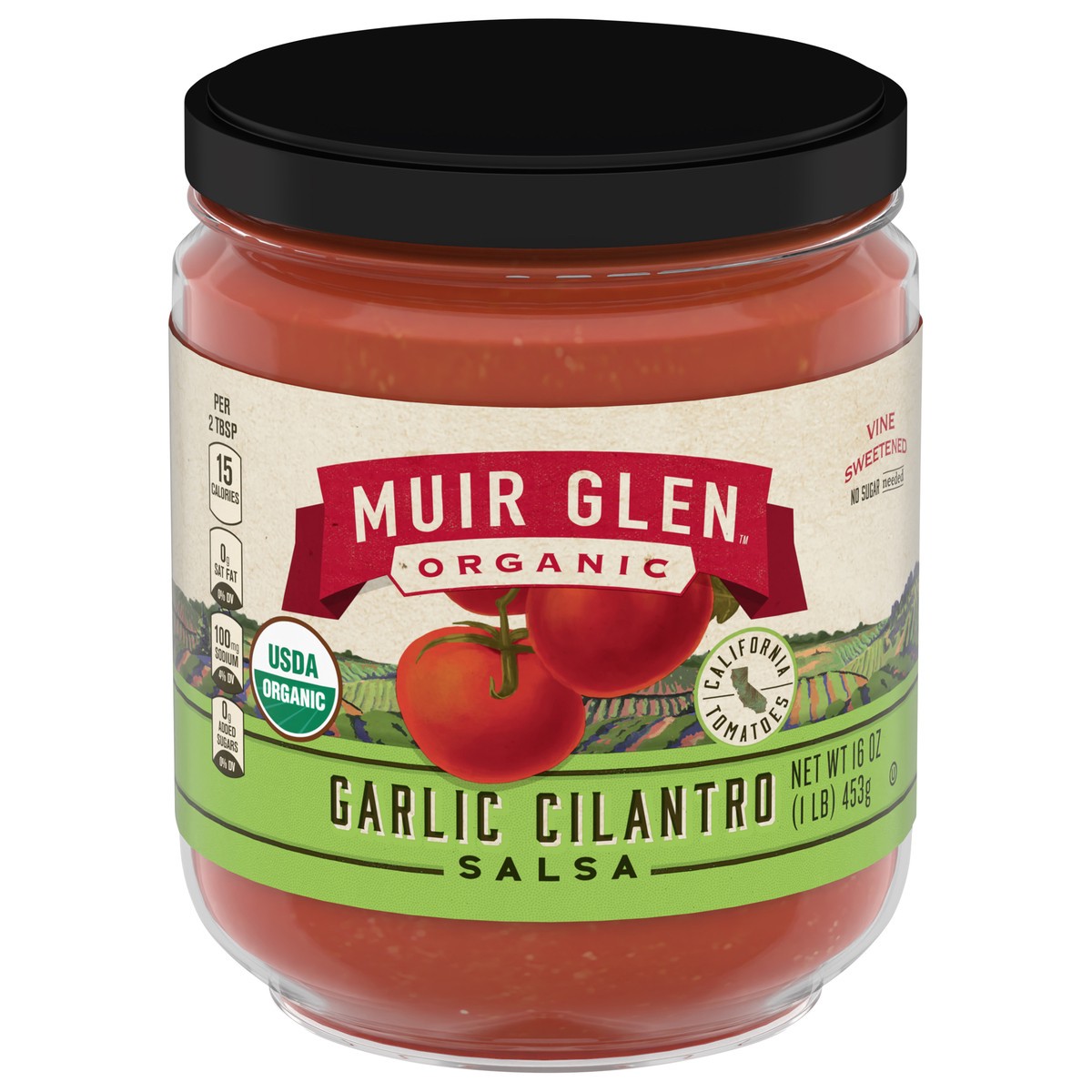 slide 1 of 10, Muir Glen Garlic Cilantro Salsa- 16 oz, 16 oz