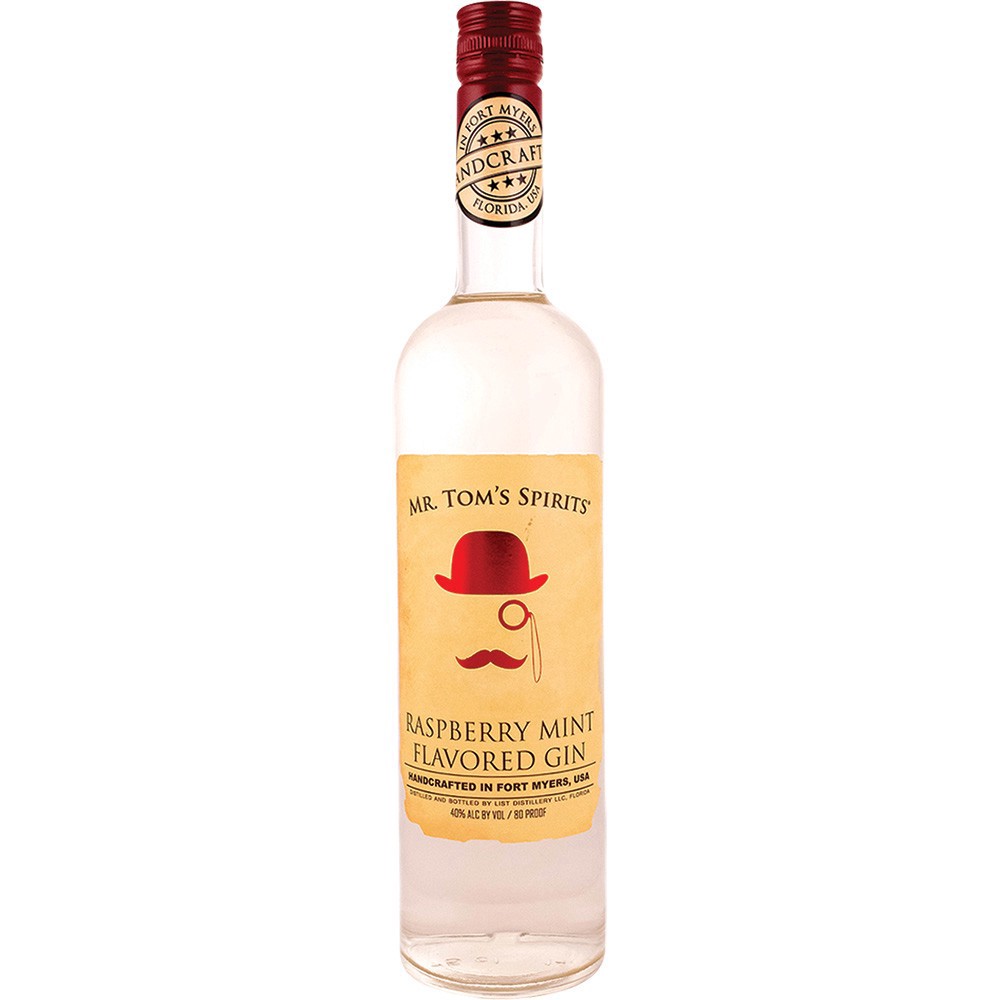 slide 1 of 1, Mr. Tom's Spirits Rspbrry Mint Gin, 750 ml