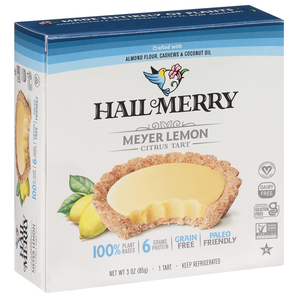 slide 2 of 9, Hail Merry Meyer Lemon Citrus Tart 3 oz, 3 oz