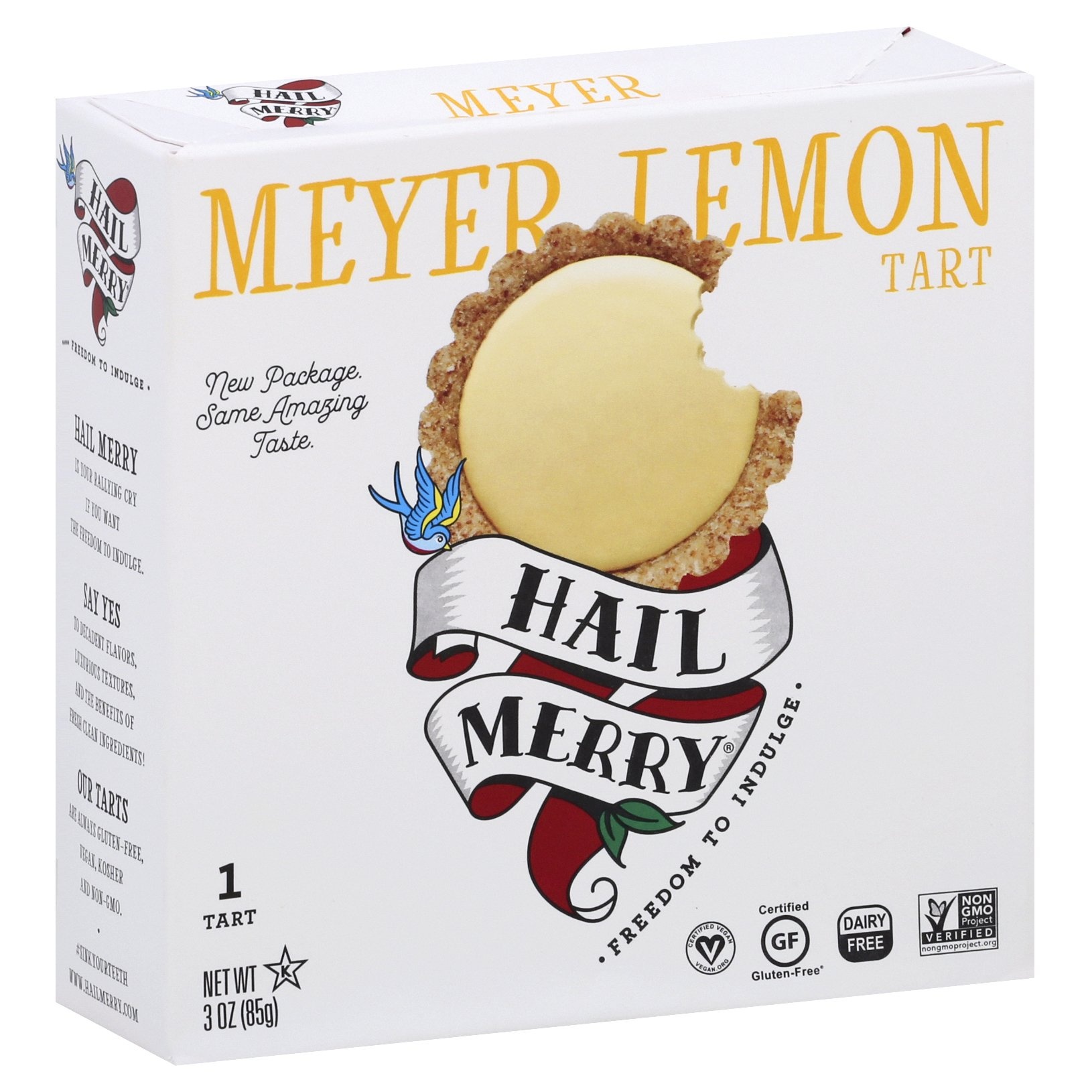slide 1 of 1, Hail Merry Gluten Free Meyer Lemon Miracle Tart, 2.5 oz