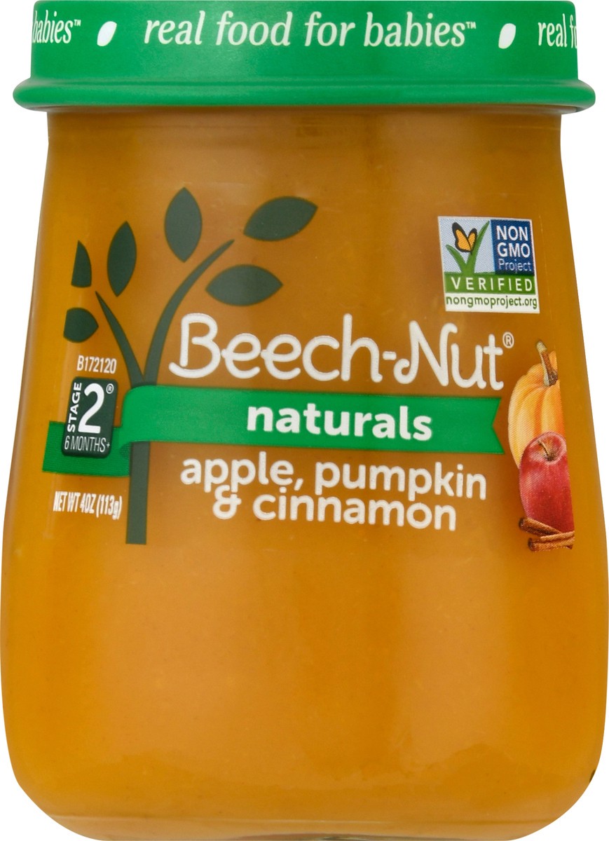 slide 8 of 9, Beech-Nut Naturals Stage 2 (6 Months+) Apple, Pumpkin & Cinnamon 4 oz, 4 oz