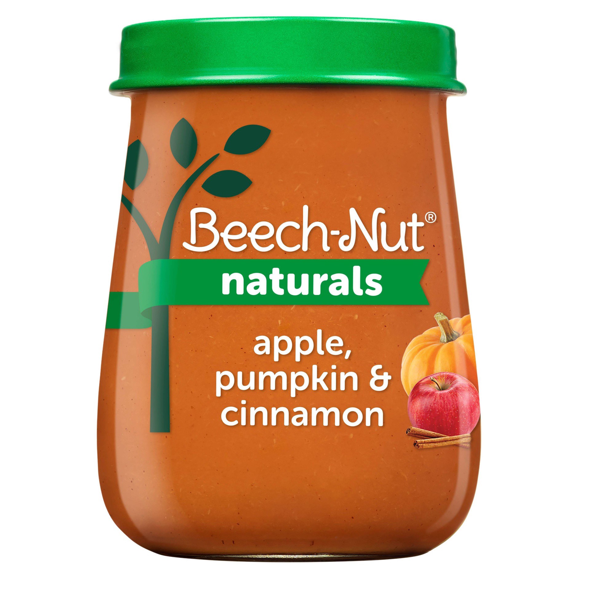 slide 1 of 9, Beech-Nut Naturals Stage 2 (6 Months+) Apple, Pumpkin & Cinnamon 4 oz, 4 oz