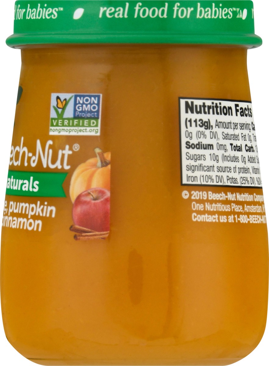 slide 7 of 9, Beech-Nut Naturals Stage 2 (6 Months+) Apple, Pumpkin & Cinnamon 4 oz, 4 oz