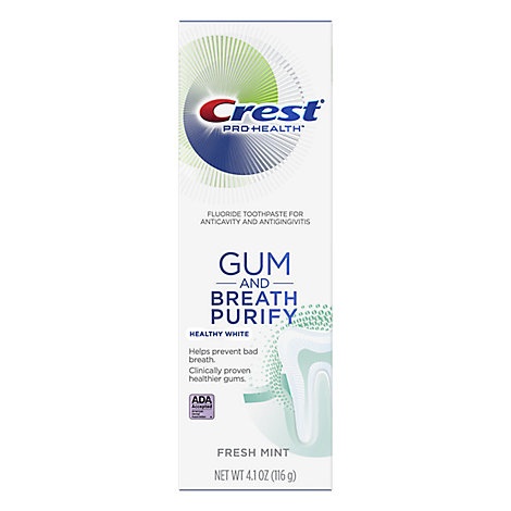 slide 1 of 1, Crest Gum & Breath Purify Healthy White Toothpaste, 4.1 oz