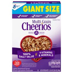 Multi Grain Cheerios, Heart Healthy Breakfast Cereal, Gluten Free, Giant Size, 20.6 oz