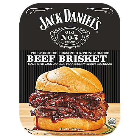 slide 1 of 1, Jack Daniel's Thinly Sliced Beef Brisket 15 oz, 15 oz