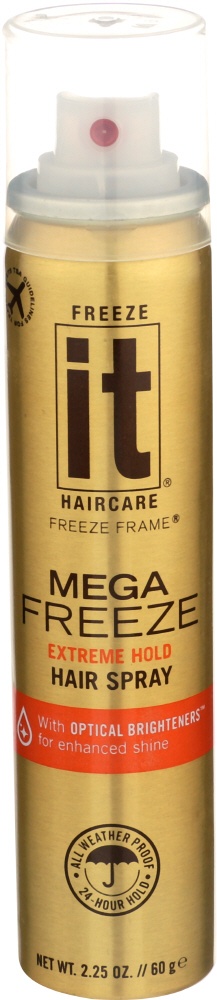slide 1 of 1, Freeze It Fast Drying Mega Freeze Hairspray, 2.25 oz