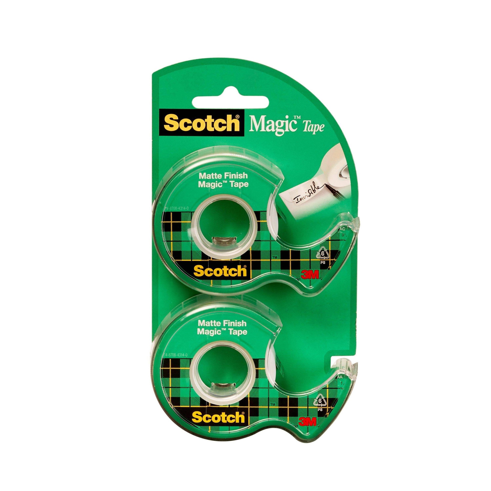 slide 1 of 1, Scotch 2pk Magic Tape Matte Finish 3/4" x 600", 2 ct