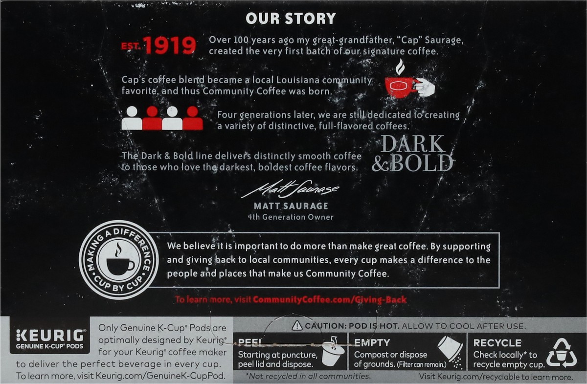 slide 8 of 9, Community Coffee A high caffeine blend of super charged coffee with a kick, 12 ct