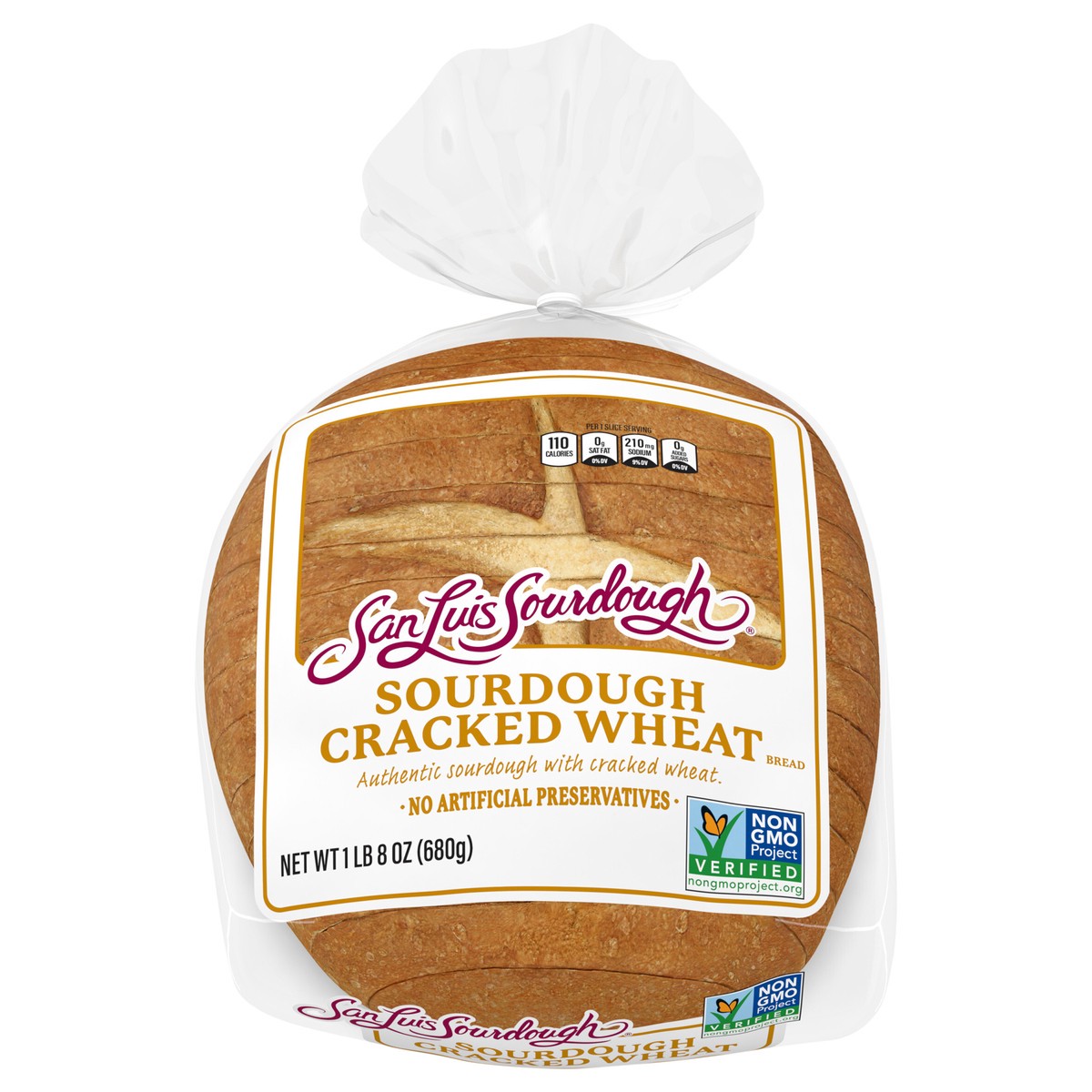 slide 1 of 11, San Luis Sourdough San Luis Cracked Wheat Bread, 24 oz, 24 oz