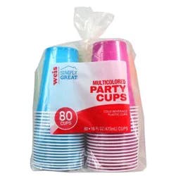 Weis Quality Multicolored Party Cups