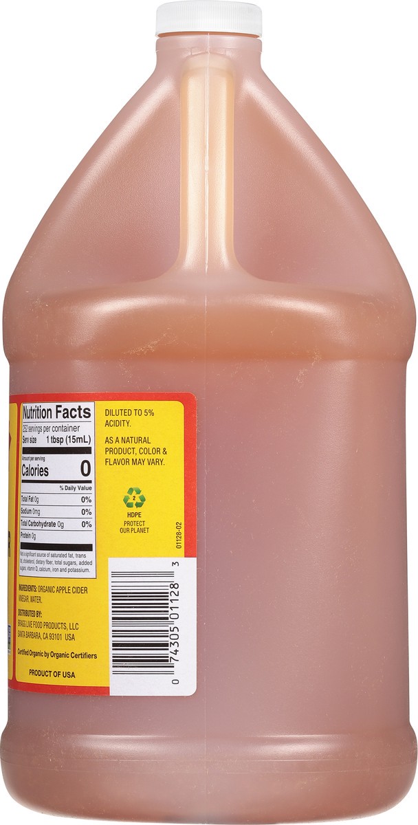 slide 6 of 9, Bragg Organic Raw-Unfiltered Apple Cider Vinegar 128 fl oz, 128 fl oz