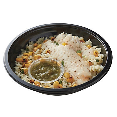 slide 1 of 1, H-E-B Meal Simple Salsa Verde Tilapia with Cilantro Rice and Corn, 11 oz