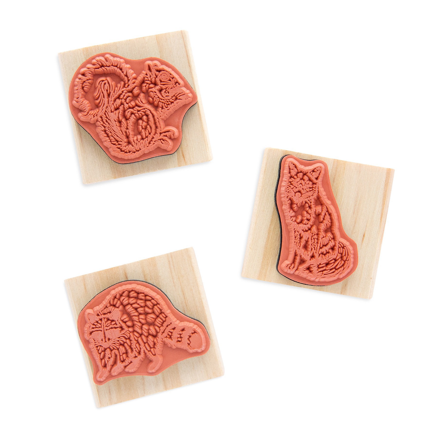 slide 8 of 8, Woodland Animals Stamp Set By Recollections, 1.625 in x 1 in x 1.583 in