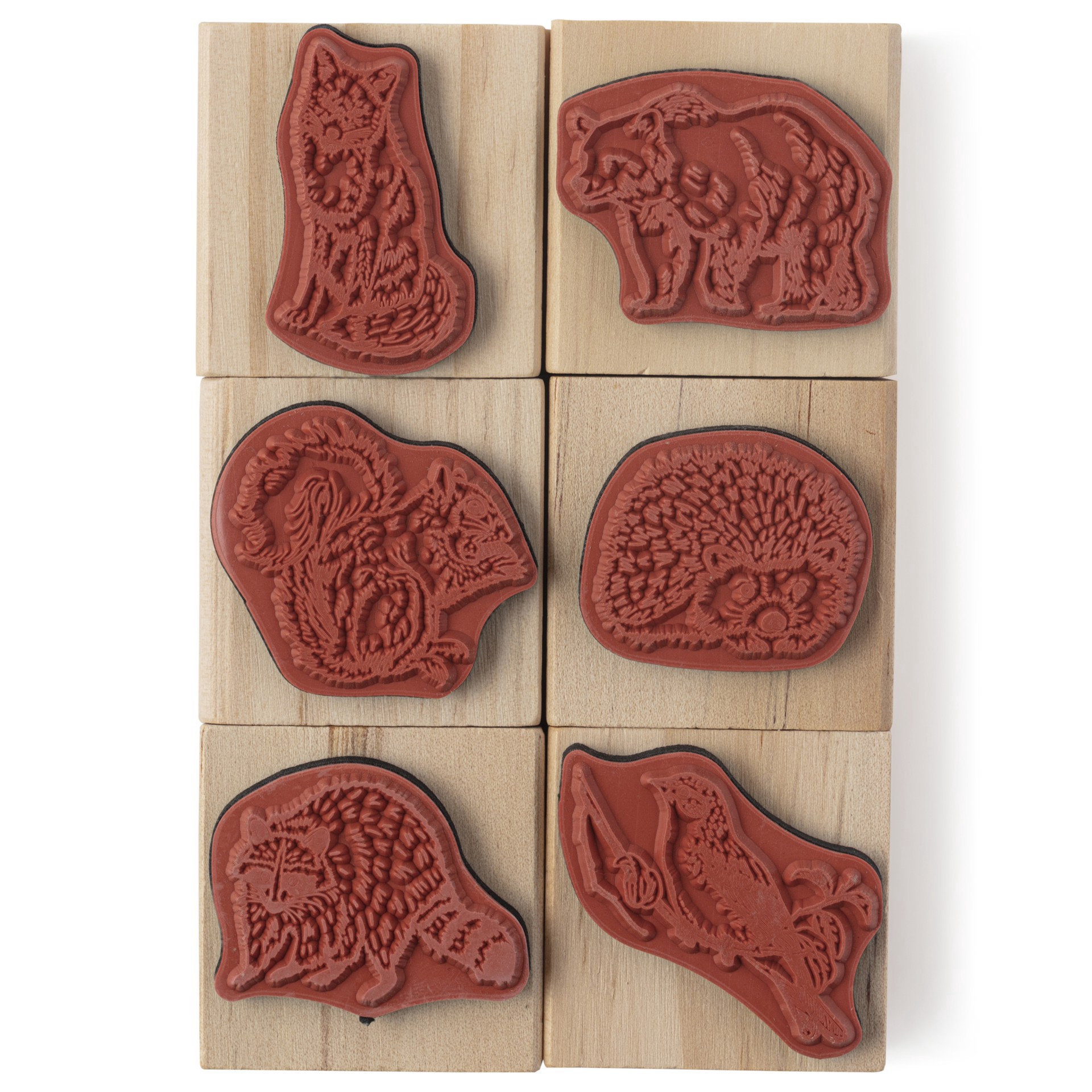 slide 6 of 8, Woodland Animals Stamp Set By Recollections, 1.625 in x 1 in x 1.583 in