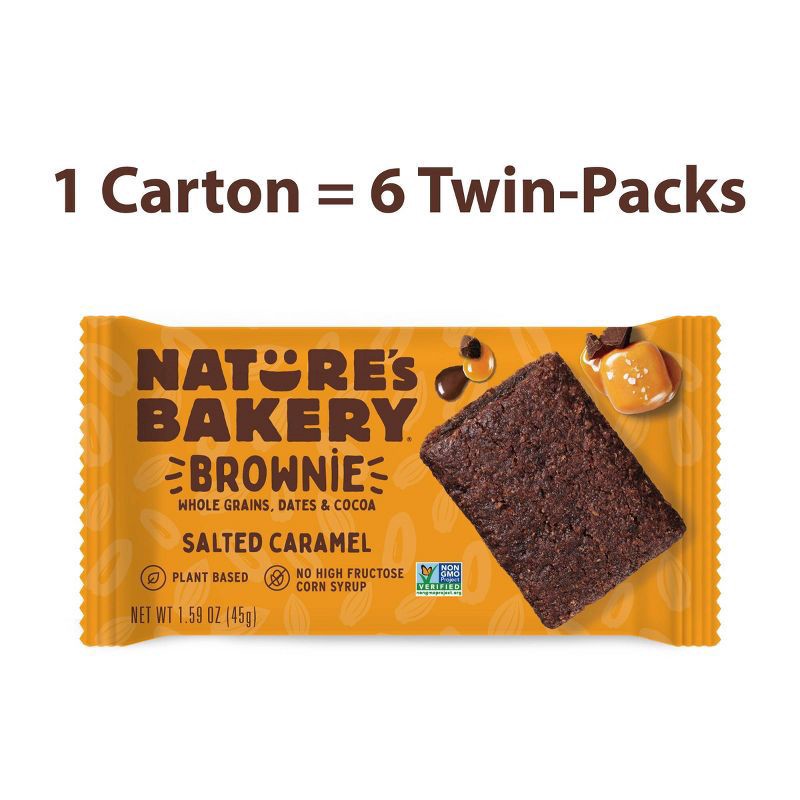 slide 3 of 3, Nature's Bakery Salted Caramel Bakery - 1.6oz/6ct, 1.6 oz, 6 ct