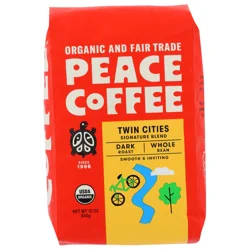 Peace Coffee Twin Cities Organic Whole Bean Coffee