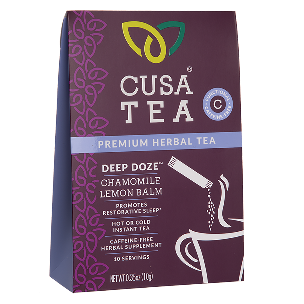slide 1 of 1, Cusa Tea Deep Doze Cold Brew Instant Herbal Tea, 10 ct