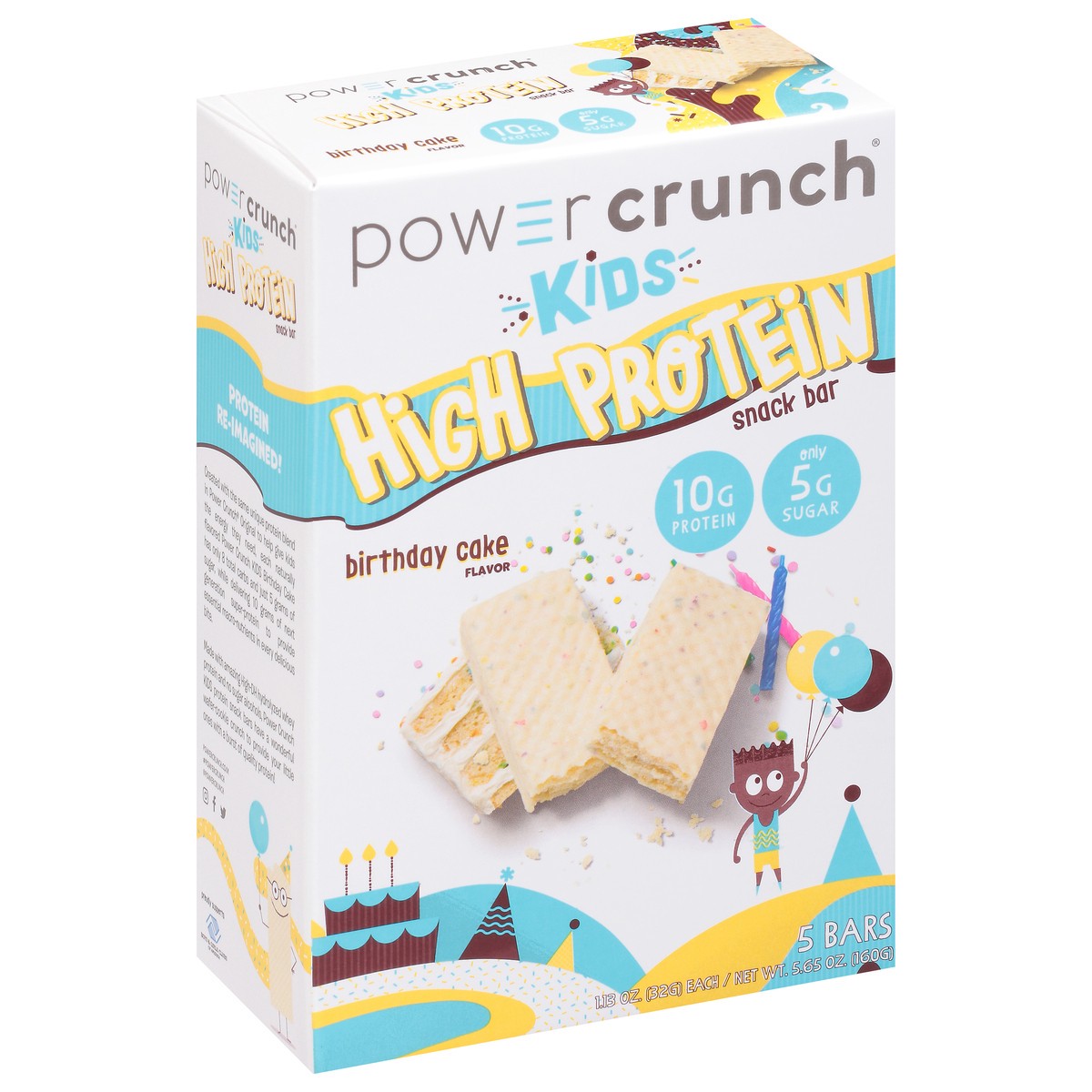 slide 3 of 11, Power Crunch Birthday Cake Snapstck Prot Bar 5Ct, 5 ct