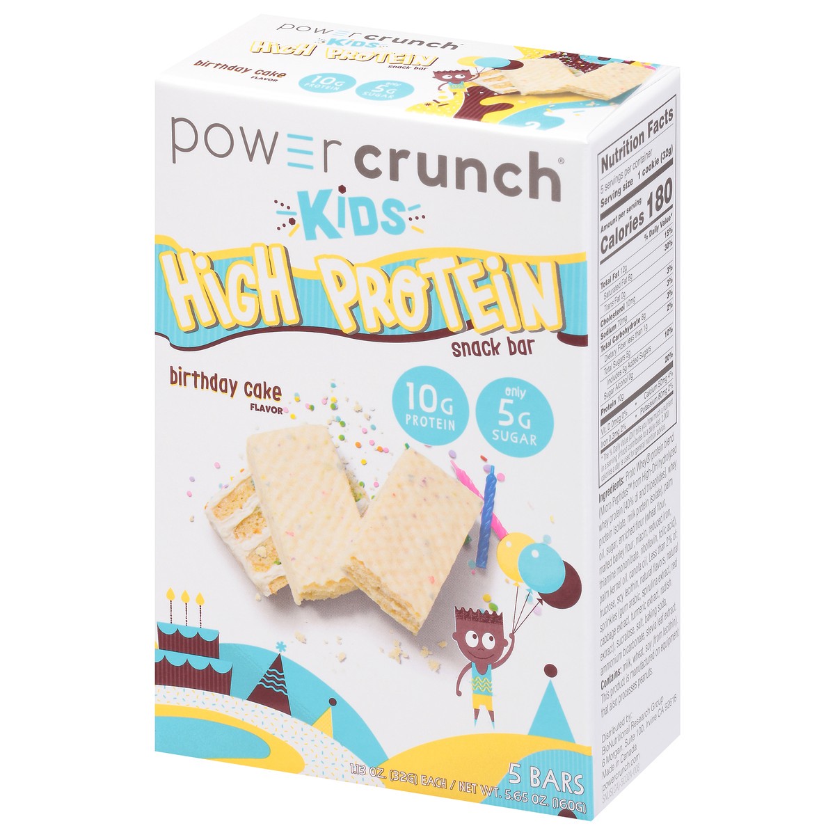 slide 4 of 11, Power Crunch Birthday Cake Snapstck Prot Bar 5Ct, 5 ct