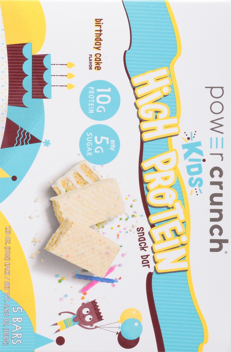 slide 5 of 11, Power Crunch Birthday Cake Snapstck Prot Bar 5Ct, 5 ct