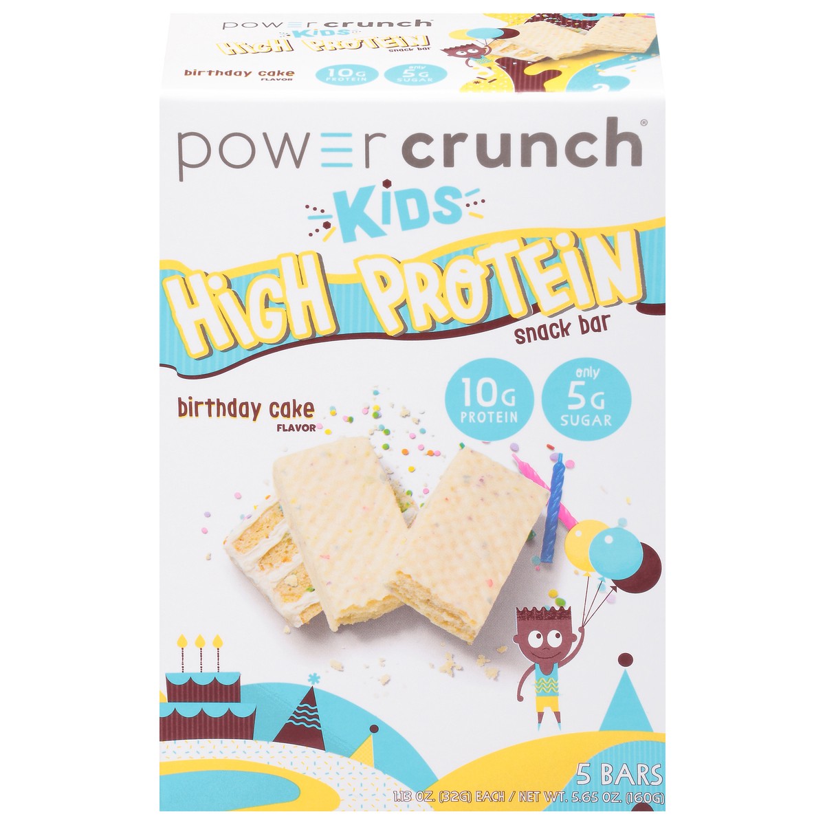 slide 6 of 11, Power Crunch Birthday Cake Snapstck Prot Bar 5Ct, 5 ct