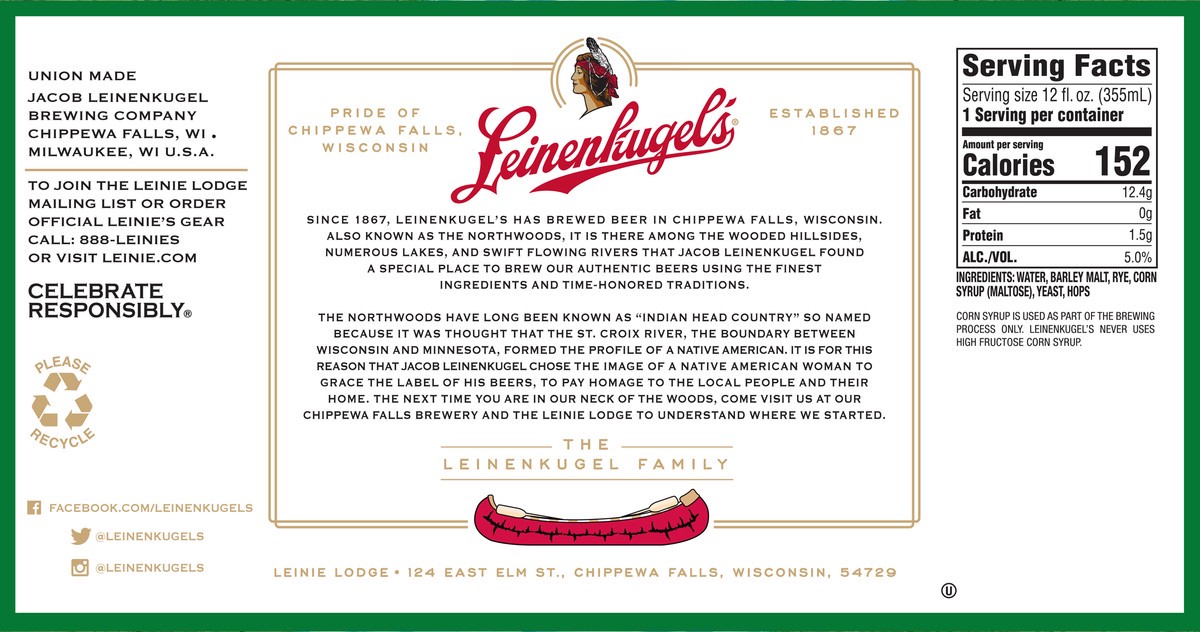 slide 4 of 10, Leinenkugel's Canoe Paddle Kolsch Craft Beer, 5% ABV, 12 Pack, 12 fl. Oz. Cans, 12 fl oz