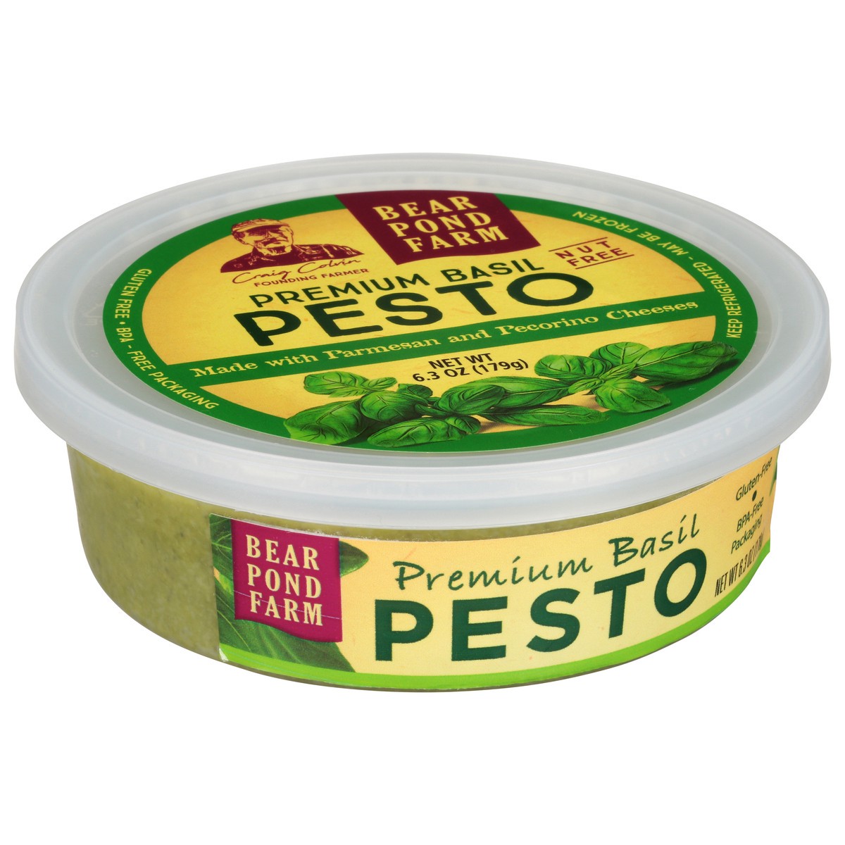 slide 2 of 9, Bear Pond Farm Premium Basil Pesto 6.3 oz, 6.3 oz