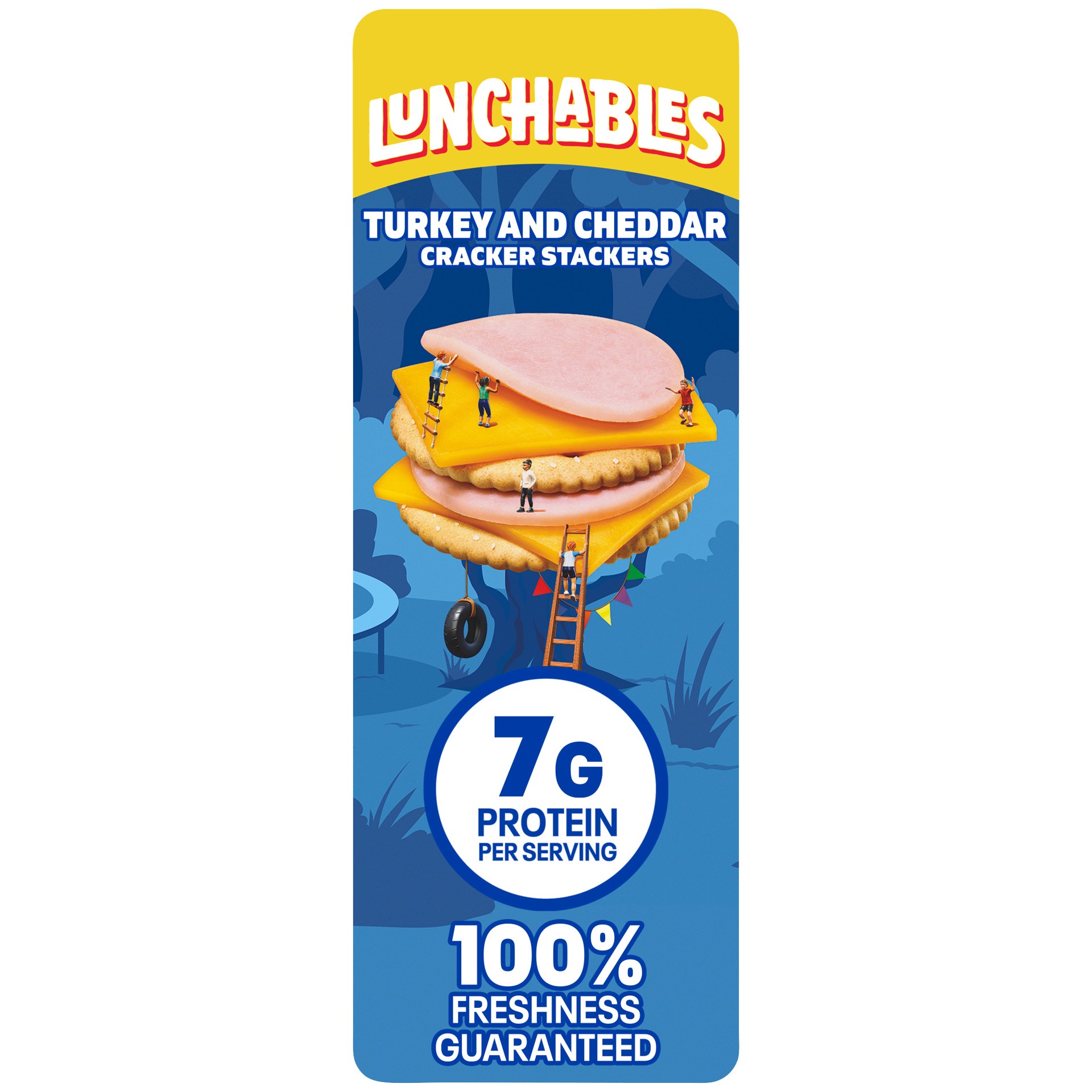 slide 1 of 1, Lunchables Turkey and Cheddar Cracker Stackers Value Lunchables, 1.9 oz Tray, 1.9 oz