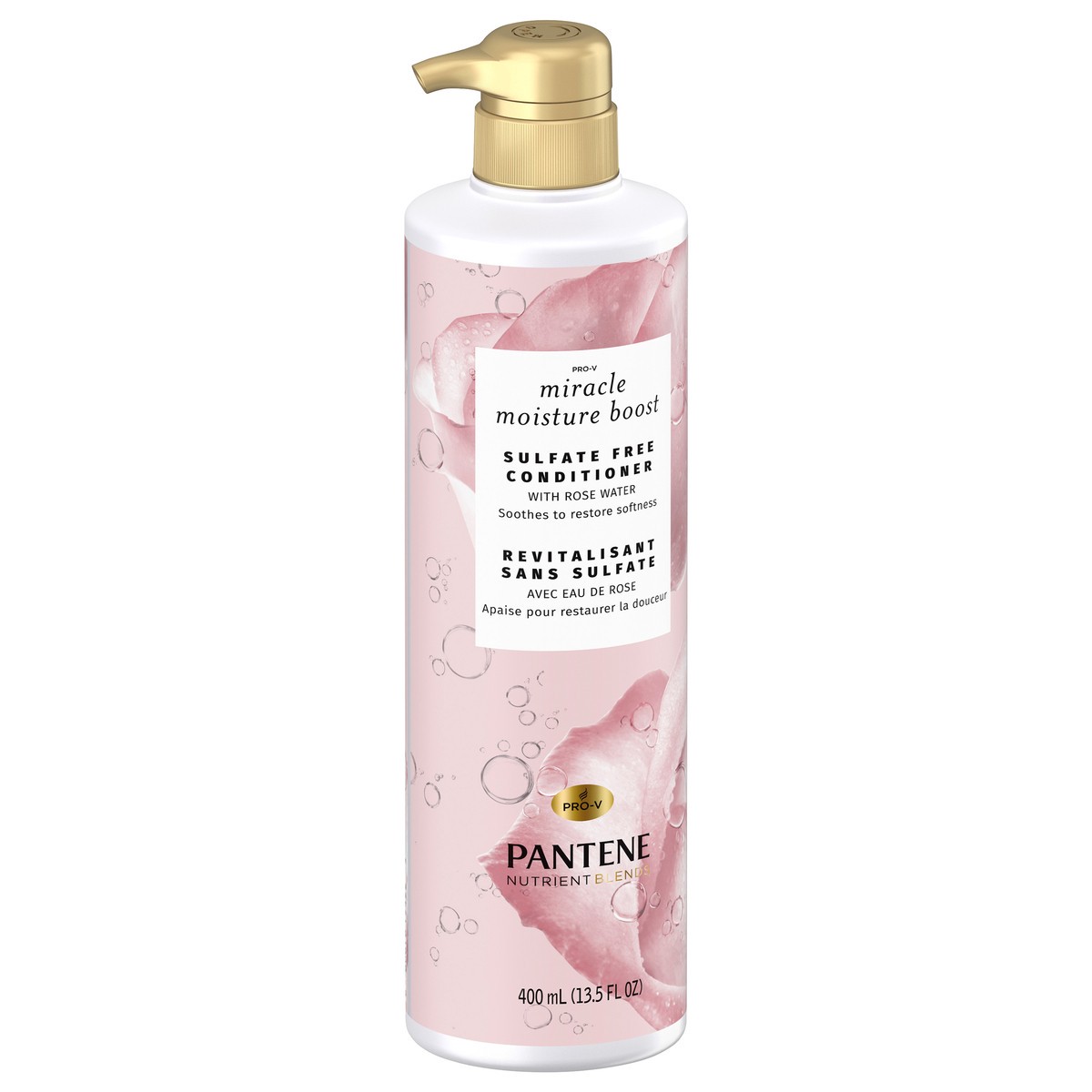 slide 5 of 9, Pantene Nutrient Blends Sulfate Free Miracle Moisture Boost with Rose Water Conditioner, 13.5 oz, 13.5 fl oz