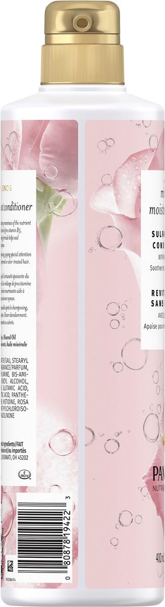 slide 2 of 9, Pantene Nutrient Blends Sulfate Free Miracle Moisture Boost with Rose Water Conditioner, 13.5 oz, 13.5 fl oz