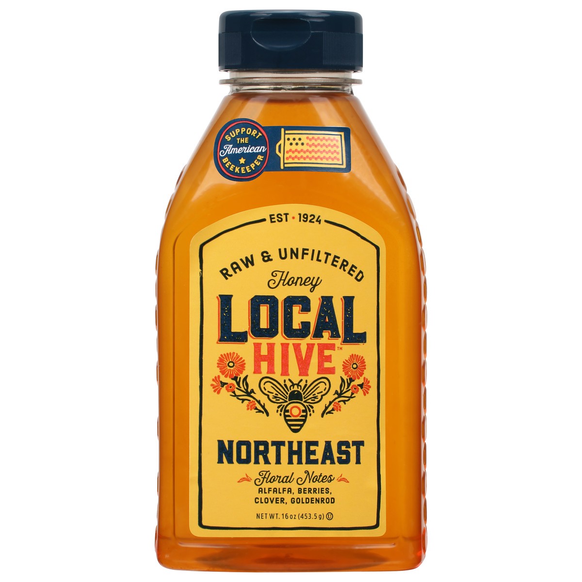 slide 1 of 11, Local Hive Northeast Raw & Unfiltered Honey Blend 16 oz, 