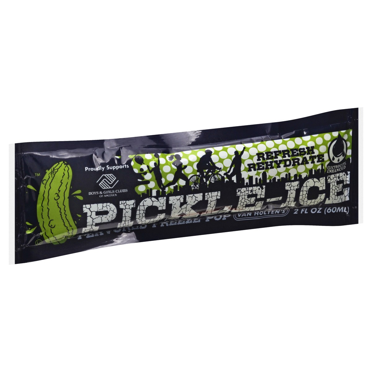 slide 2 of 9, Van Holten's Pickle-Ice Pickle Flavored Freeze Pop 2 oz, 2 oz
