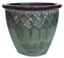 Hdo Palisades Planter 11.75" Green