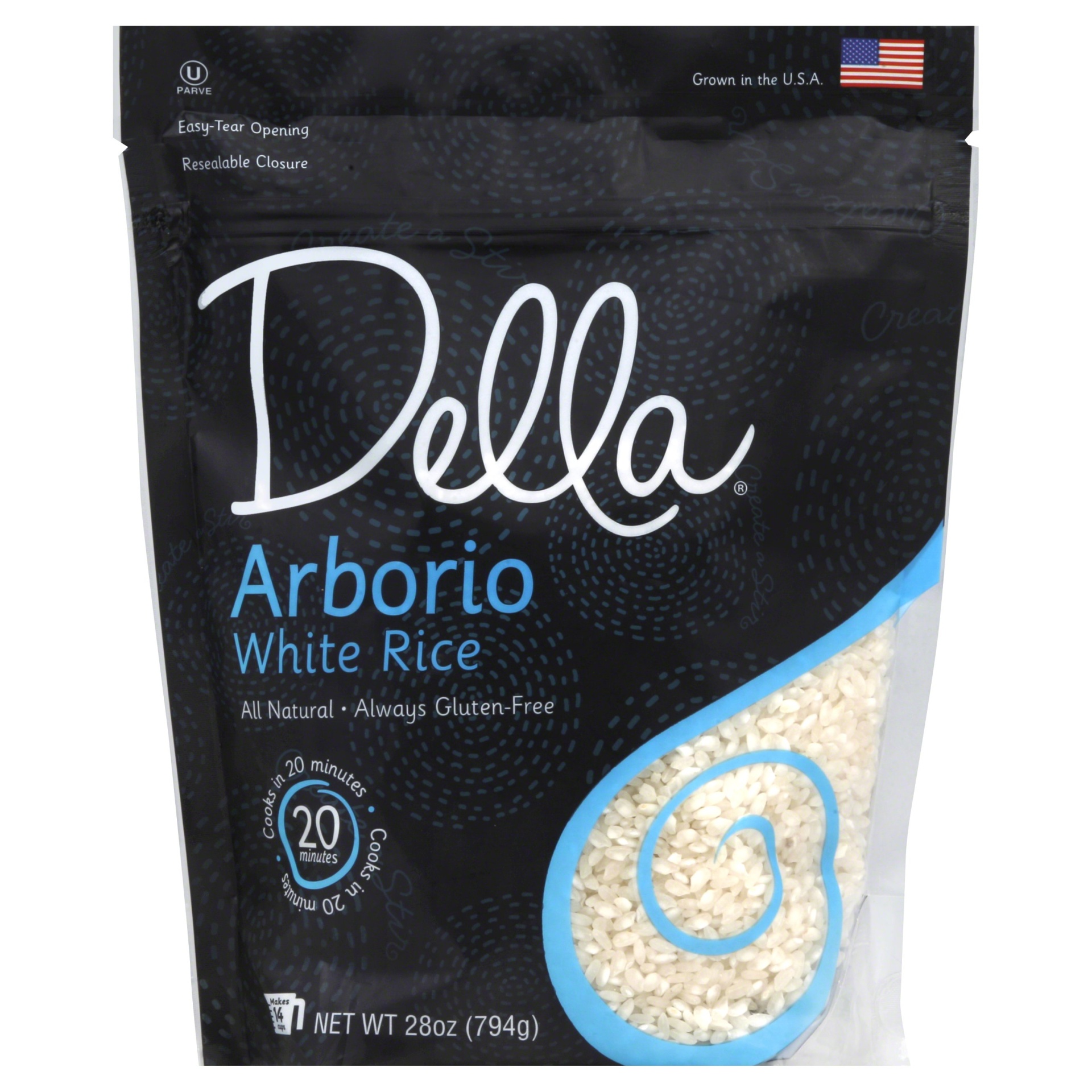 slide 1 of 2, Della Arborio White Rice, 28 oz