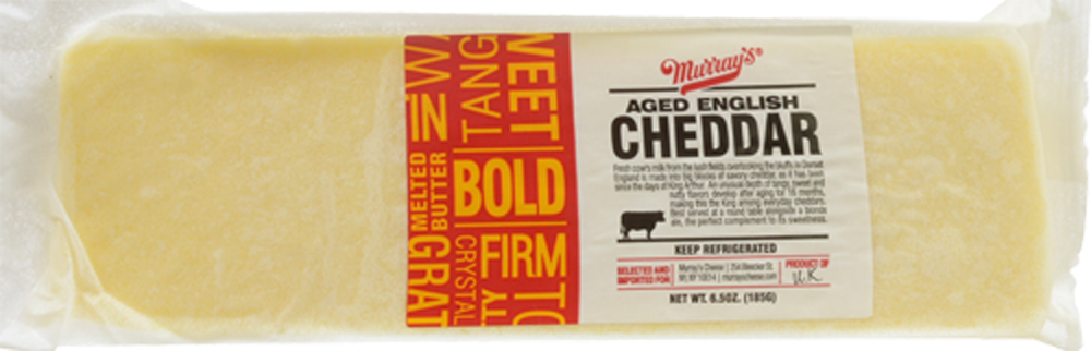 slide 1 of 1, Murray's Aged English Cheddar, 6.5 oz