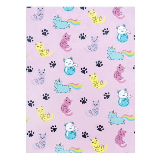 slide 1 of 2, 9" X 12" Cats Printed Felt By Creatology, 9 in x 12 in