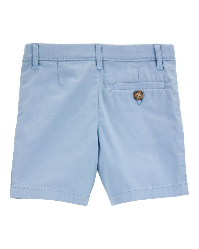 slide 2 of 3, Carter's Toddler Stretch Chino Shorts - Blue Blue 5T, 1 ct