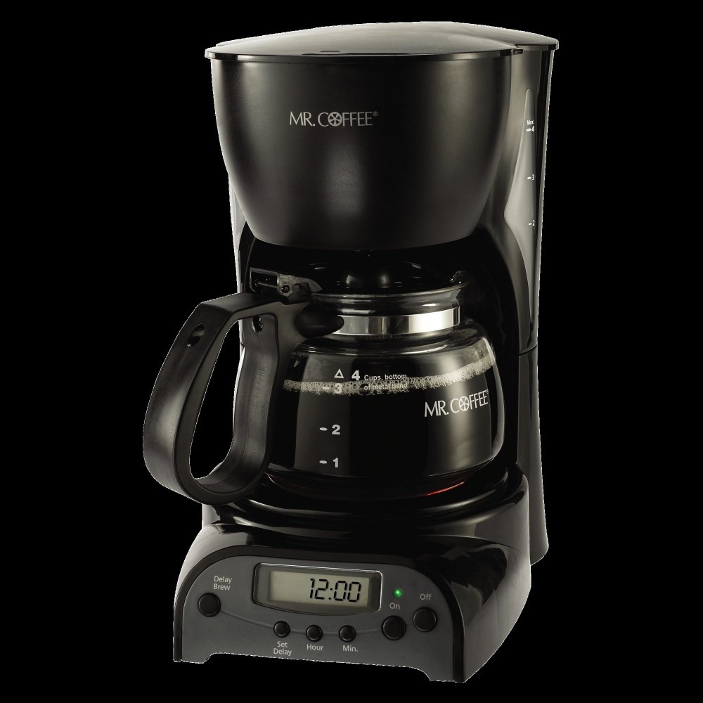 Mr. Coffee 4Cup Programmable Coffee Maker, Black, 1 ct Shipt