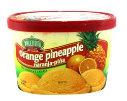 Valentini Orange Pineapple Premium Ice Cream