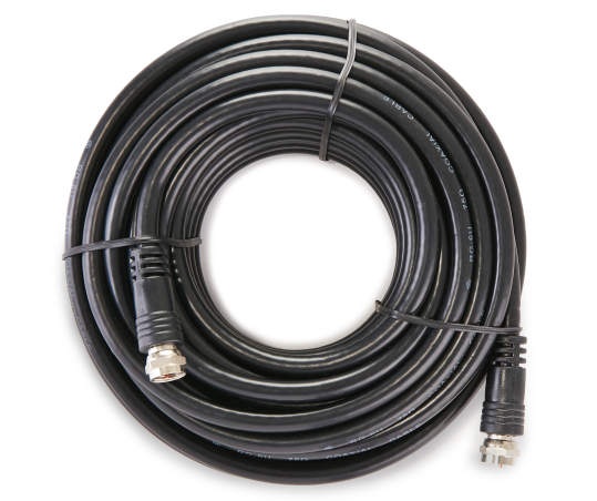 slide 1 of 1, GE 25' Video RG6 Coax Cable, 25 ft