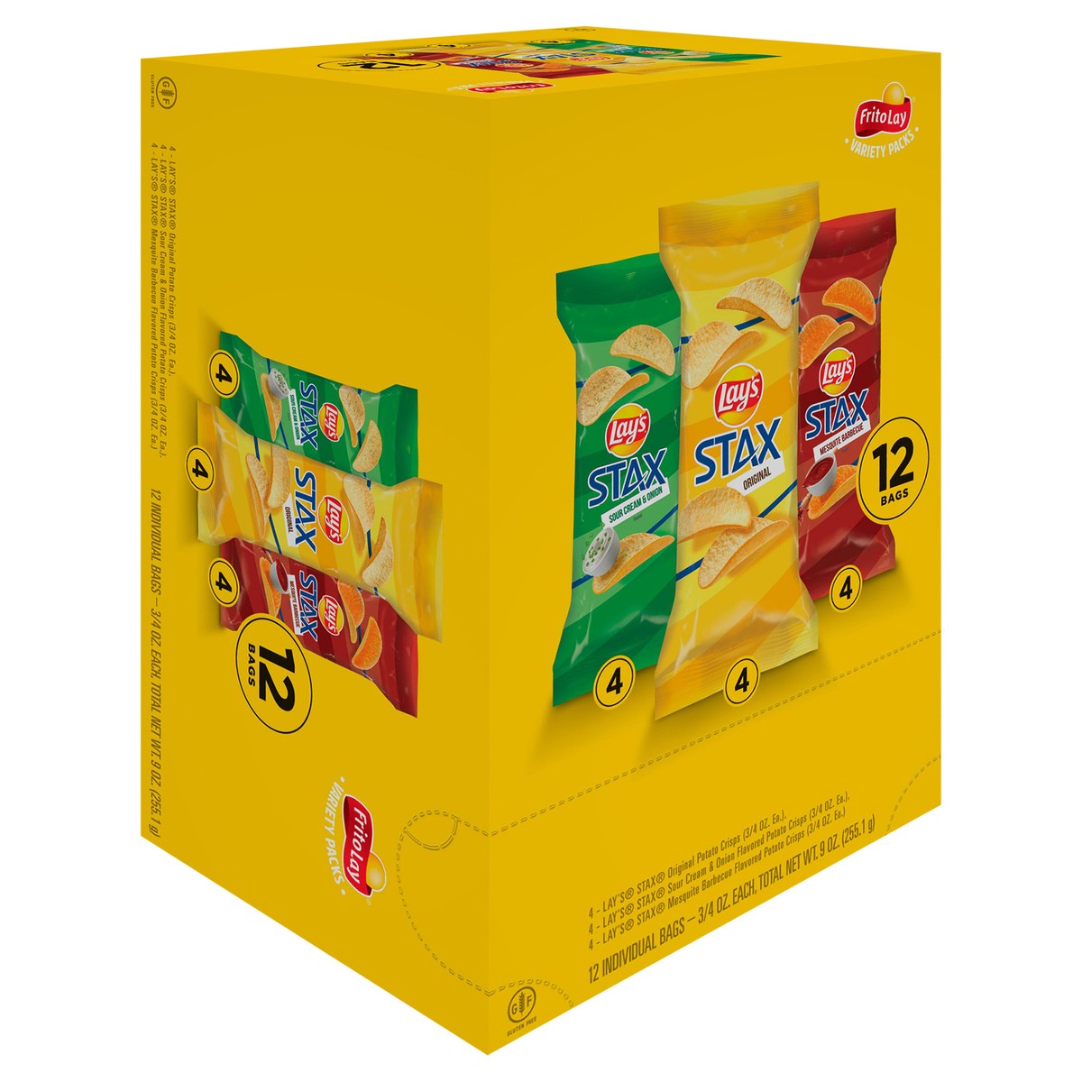 slide 5 of 11, Lay's Stax Potato Crisps Variety 3/4 Oz 12 Count, 12 ct