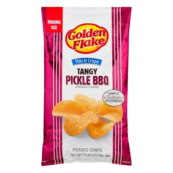 Golden Flake Tangy Pickle BBQ Chips 7.5 oz Shipt
