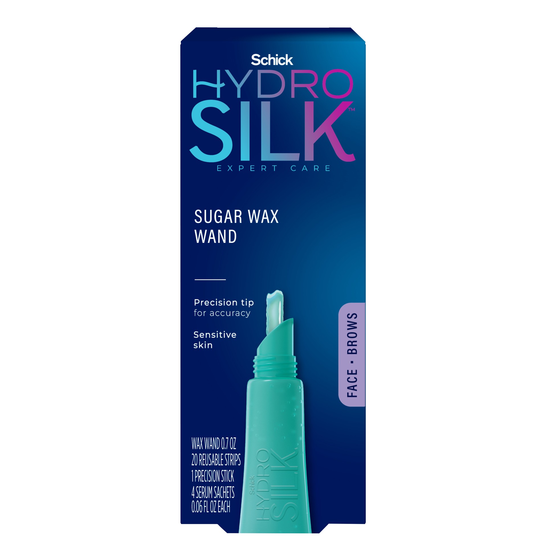 Schick Hydro Silk Easy Control Sugar Wax Wand for Face + Brow 20 ct Shipt