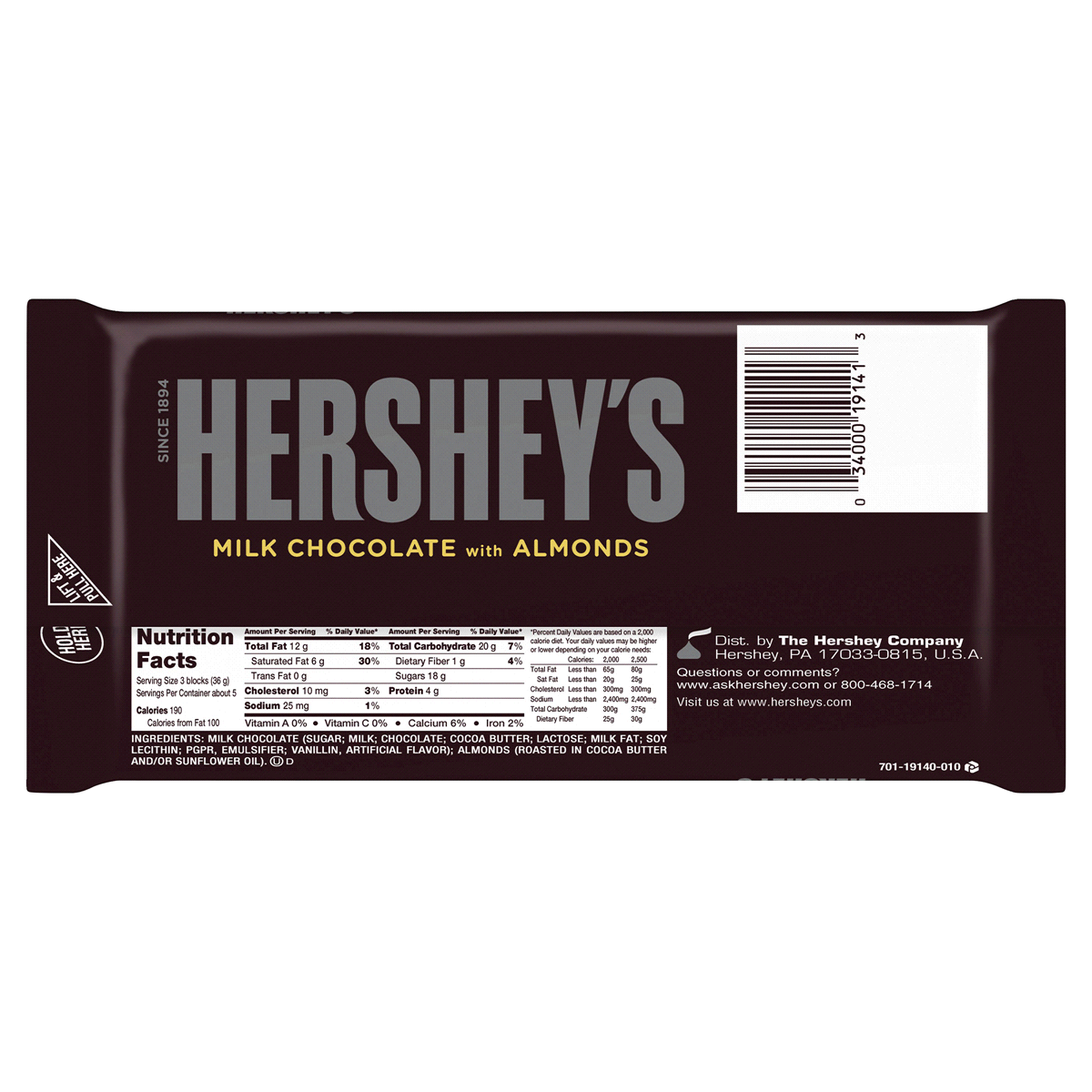 slide 10 of 11, Hershey's Candy Bar, 6.8 oz