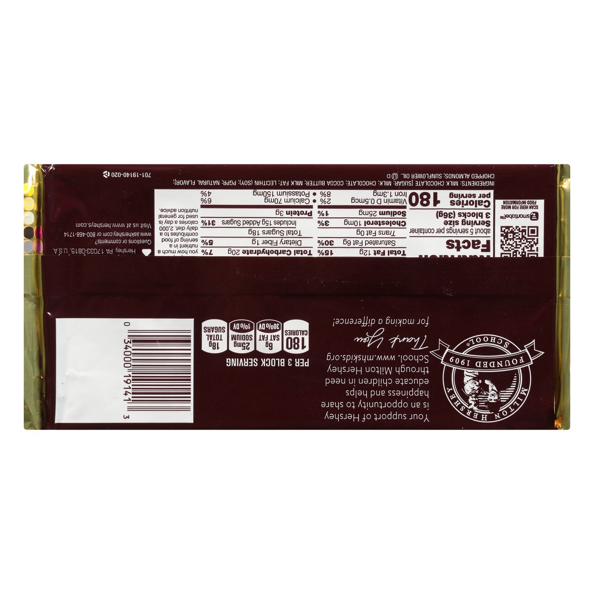 slide 9 of 11, Hershey's Candy Bar, 6.8 oz