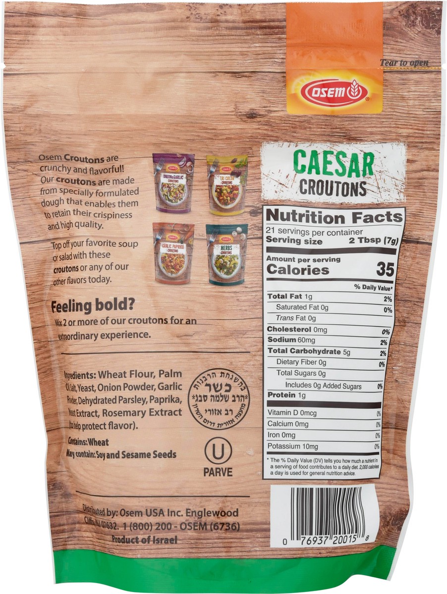 slide 14 of 14, Osem Caesar Croutons 5.25 oz, 5.25 oz