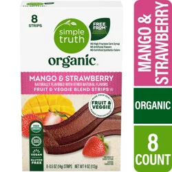 Simple Truth Organic Strawberry Mango Strips - 8 ct