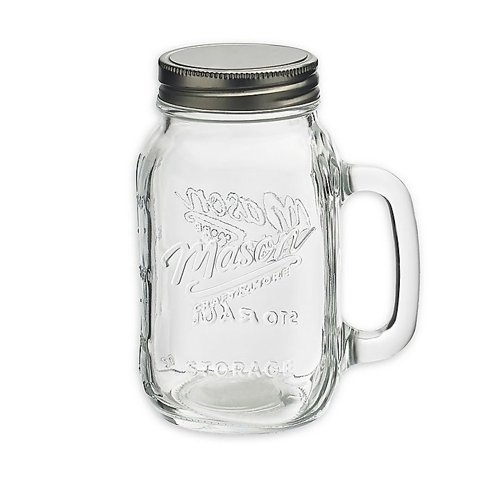 slide 1 of 4, Mason Craft & More Mason Jar Glasses, 4 ct